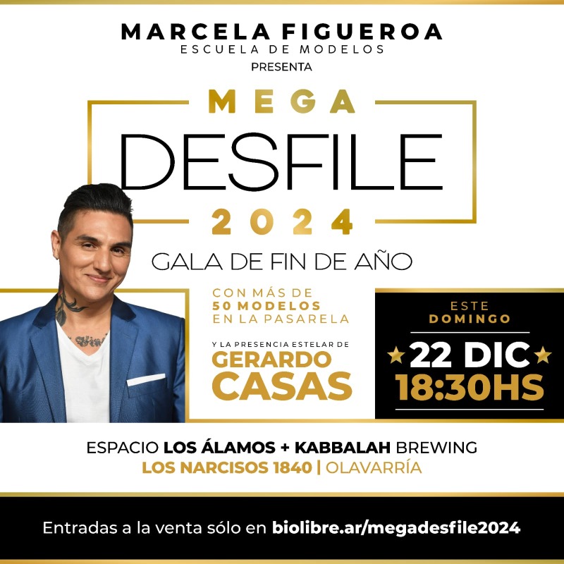 Mega desfile de la escuela de modelos de Marcela Figueroa